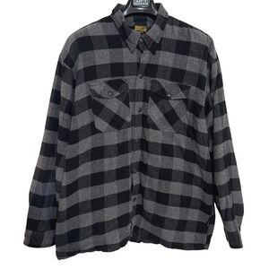 Scorpion Covert Moto Flannel Shirt Jacket Mens 4XL Gray Black Plaid Moto Gear